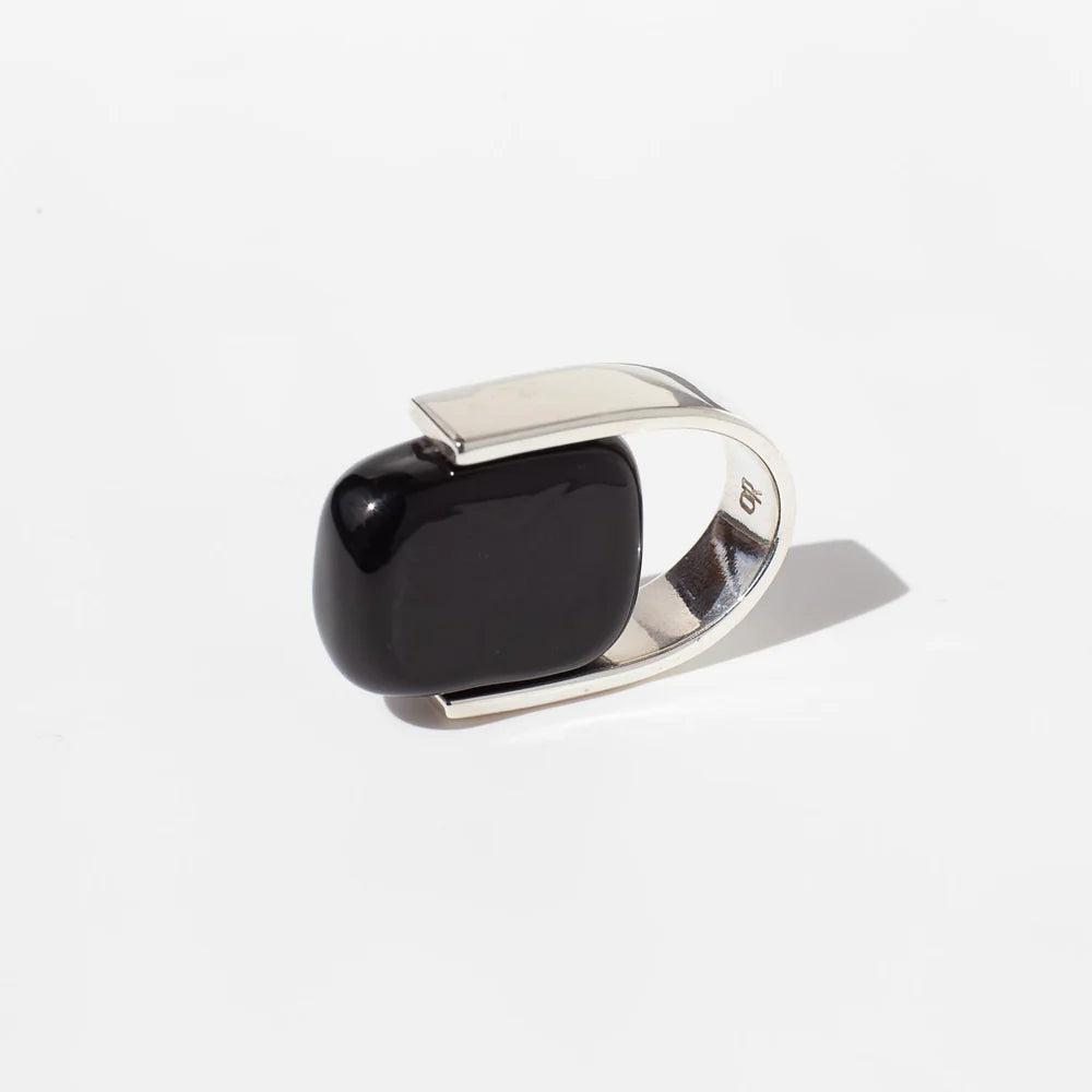 Empire Obsidian - Silver Ring