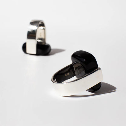 Empire Obsidian - Silver Ring