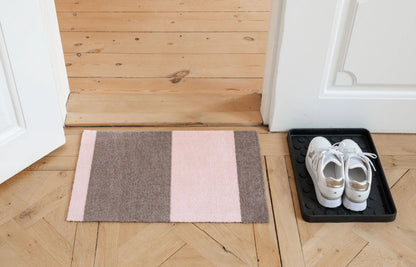 Stripes Horizontal Mat - Sand / Light Rose